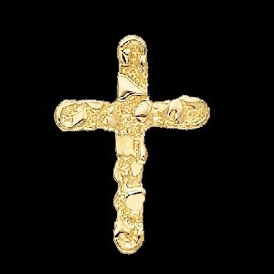 14K Nugget Cross