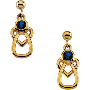 Angel Birthstone Earrings