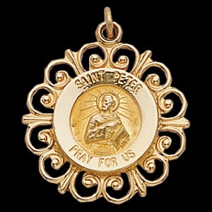 Gold St. Peter the Apostle Medal