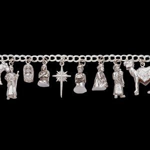 Silver Nativity Bracelet