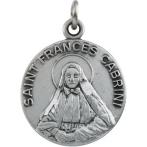 Silver St. Frances Cabrini Medal
