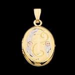 Oval Locket with Cross