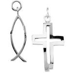 Silver Crossfish Pendant