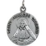 Silver St. Frances Cabrini Medal