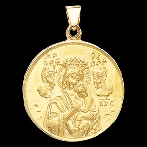 18K Our Lady of Perpetual Help Medal