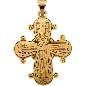 14K Dagmar Cross Pendant Back