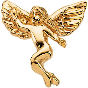 14K Dancing Angel Lapel Pin