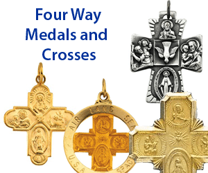 Four Way medals and Crosses banner