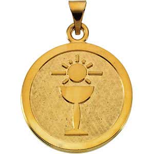 14K Gold Blessed Sacrament Pendant