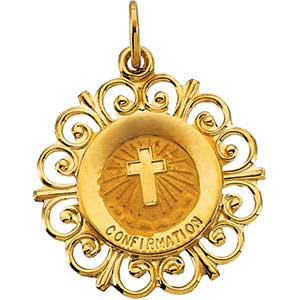 14K Gold Confirmation Pendant