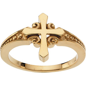 Gold Cross Ring