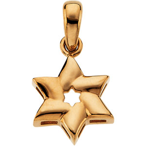 Gold Magen David Pendant