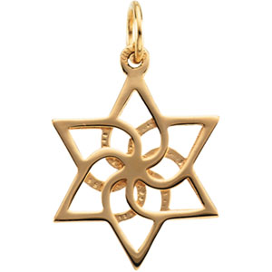 Gold Magen David Pendant