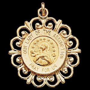 Gold Our Lady of the Assumption Medal