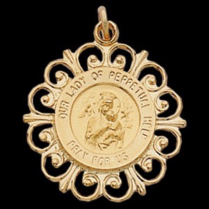 Gold Our Lady of Perpetual Help Medal
