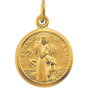 Gold St. Francis of Assisi Medal