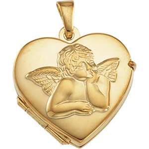 Heart Locket with Angel