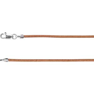 Natural Leather Cord Necklace