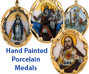Hand Painted Porcelain Medals