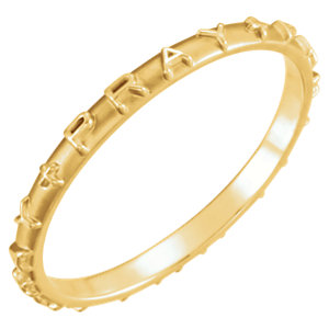 Gold Pray, Pray, Pray Prayer Ring