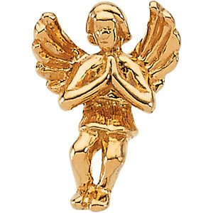 14K Praying Angel lapel pin