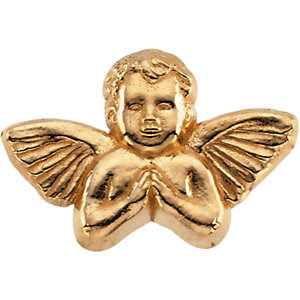 14K Praying Angel lapel pin