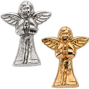 14K Praying Angel lapel pin