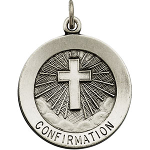 Sterling Silver Confirmation Medal