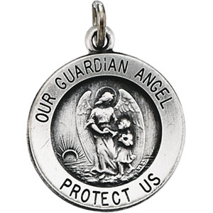 Silver Guardian Angel Medal