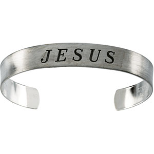 Silver Jesus Bracelet