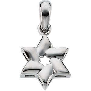 Silver Magen David Pendant