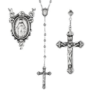 Silver Rosary