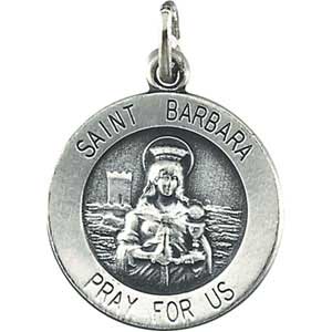 Silver St Barbara medal