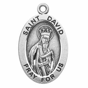 Silver St David Medal Oval