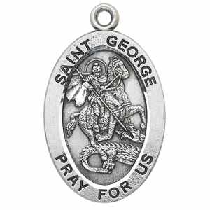 Silver St George Medal Oval