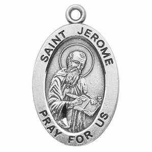 Silver St Jerome Medal Oval