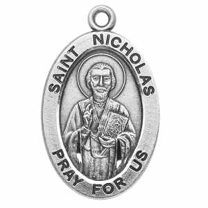 Silver St Nicholas Medal Oval