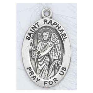 Silver St Raphael Medal Oval