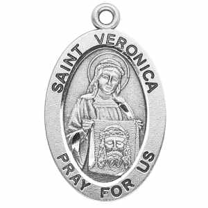 Silver St Veronica Medal Oval