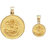 18K Gold St Michael Medal