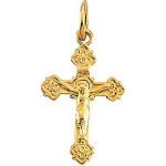 14K Gold Crucifix Pendant 14x9 mm