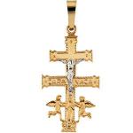 14K Cara Vaca Crucifix