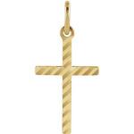 Gold Cross Pendant 15x10
