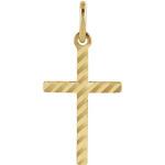 Gold Cross Pendant 15x10