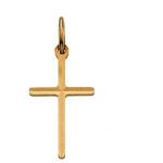 14K Gold Cross Pendant 13x8.5 mm