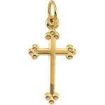 14K Gold Cross Pendant 14x10 mm