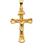 14K Crucifix Pendant 24x16 mm