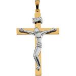 14KTT Gold Crucifix 28.5x19 mm