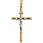 14K Gold Crucifix Hollow 32x19 mm