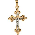 14K Gold Crucifix 22x17 mm